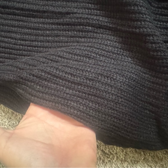 Elegant Black Turtleneck Sweater Dress - Picture 5 of 6